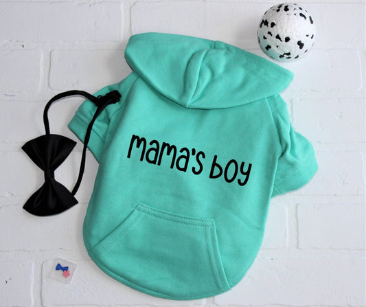 Dog Shirt For Dog Mamas Boy Dog Sweatshirt Warm Pet Hoodie for Puppy Clothes for Small Dog Tshirt for Cat Sweater for Large Dog Teal Shirt